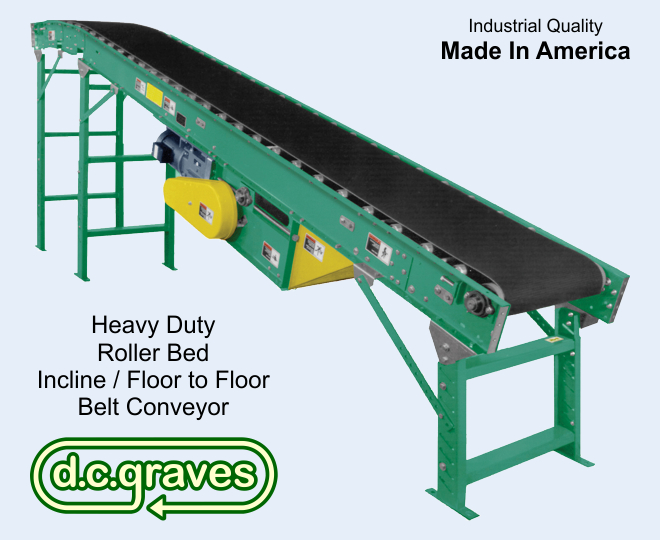 Floor to Floor Incline Roller Bed Conveyor